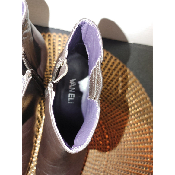Vaneli Laban Leather Wedge Boots Size 5.5M - Picture 8 of 8